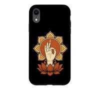 Main d'éveil Mudra Lotus Mandala Bouddhiste Méditation Coque pour iPhone XR
