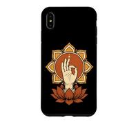 Main d'éveil Mudra Lotus Mandala Bouddhiste Méditation Coque pour iPhone XS Max