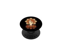 Main d'éveil Mudra Lotus Mandala Bouddhiste Méditation PopSockets PopGrip Adhésif