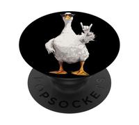 Main d'oie Cool sur Une Main Amusante pour Amoureux des Oiseaux PopSockets PopGrip Adhésif