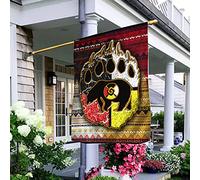 Main D'Ours Indigène Drapeaux De Vacances Durable Jardin Signe Ésistantes À La Décoloration Drapeaux De Pirate Décoration Pour Porche Balcon Maison S