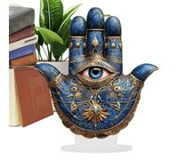 Main du mal de - Pendentif mural spirituel, sculpture à la main géométrique, symbole sacré art, figurine de méditation décorative, œuvre d'art 2D légère, décoration élégante de la maison | pour