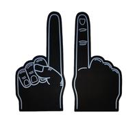 Main en mousse surdimensionnée - Accessoires pour Doigts de Cheerleader, Mains en mousse pour Sport - Équipement pour le typhus à doigt unique de 18 pouces | Gants de, Main en mousse Top Team Spirit