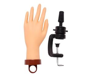 Main Factice Pour Ongles, Main De Manucure Avec Support De Présentation, Outil Réaliste de Formation Mannequin Pour Enseigner Aux Débutants et Professionnels de Salon