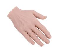 Main Grandeur Nature en Silicone, Modèle de Main de Faux Tatouage Masculin de Simulation Réutilisable, Modèle de Main Artificielle en Silicone Main de Pratique de Tatouage (main