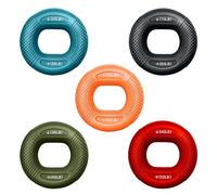 Main Grip Anneaux Ronds, Ring Grip Trainer, Renfort de Préhension de la Main, Anneau de Musculation Doigts, Anneau D'exercice à la Main avec 2 niveaux de résistance, Entraînement des poignées de bras