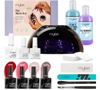 Main Kit, Grande Lampe Led, Top Et Base Coat, 4x Vernis Gel, Gel Builder 5-En-1, Solution Prep & Wipe, Outils De Manucure, Dissolvant Magic Gel[X129]