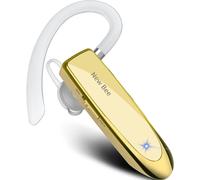 Main Libre Bluetooth Oreillette, Casque Sans Fil Bluetooth Avec Microphone 60 Jours En Veille Casque Mains Libres Avec Microphone Casque Pour Iphone Samsung, Htc, Lg, Sony, Pc(Or)