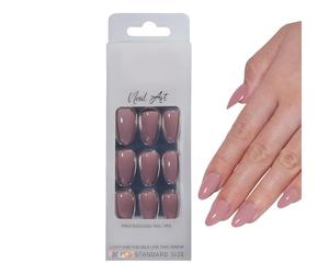 Main Press On Nails | Long Lasting Thin Resin Tips,Faux Nails Tips | for Women Girls Beauty Carnival Daily Party Home Salon Date Office