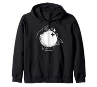 Main psychique sur Boule de Cristal Halloween Mème diseur de Bonne Aventure Sweat à Capuche