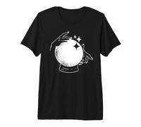 Main psychique sur Boule de Cristal Halloween Mème diseur de Bonne Aventure T-Shirt Haut de Gamme
