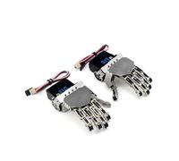 Main Robotique - Pince Humanoïde à Cinq Doigts en Métal pour Bras Robotique Intelligent DIY - Accessoires de Préhension - Mains Gauche et Droite