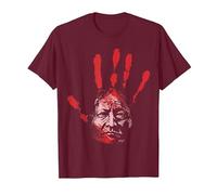 Main Rouge autochtone amérindienne sur Le thème du Sang Indien T-Shirt, Homme, Marron, L