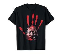 Main Rouge autochtone amérindienne sur Le thème du Sang Indien T-Shirt, Homme, Noir, L