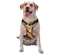 Main sur Les Cordes d'un Violon,Harnais pour Animaux de Compagnie, Harnais réfléchissant réglable pour Chien,M