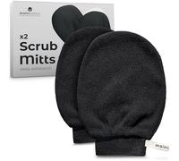 MainBasics Lot de 2 gants exfoliants coréens pour enlever les peaux mortes, préparation au bronzage et traitement de la kératose pilaire