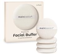 MainBasics Lot de 4 tampons exfoliants pour le visage - Éponge de polissage exfoliante douce pour le visage