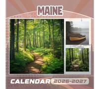 Maine Calendar 2026-2027: 18 Months of The Animal from Sep 2026 to Dec 20257,Square 8.5 x 8.5 Inches Gift For Organizing & Planning