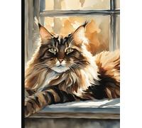 Maine Coon Cat Composition Notebook: 8.5" x 11" Wide Ruled with Dateline on each Page: Aesthetic Cat-Themed Writing Journal for Notes, Thoughts and ... Perfect for Students, Writers and Cat Lovers