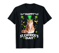 Maine Coon Cat Happy St Catricks Day St Patricks Day Cats T-Shirt