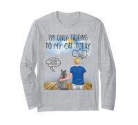 Maine Coon Cat I'm Only Talking to My Cat Today Cats Lovers Manche Longue