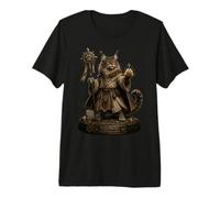 Maine Coon Cat Monk Miniatures Game Friar Mystic T-Shirt Haut de Gamme