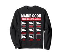 Maine Coon Cat Obedience Training Funny Kitten Lover Sweatshirt