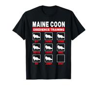 Maine Coon Cat Obedience Training Funny Kitten Lover T-Shirt