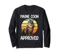 Maine Coon Cats Graphic Hommes Femmes Chat Manche Longue