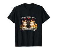 Maine Coon Cats Ok Phrase Amusante Motif Chat T-Shirt