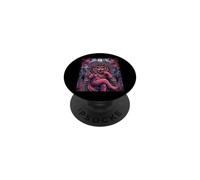 Maine Coon Medusa Zombie Undead Effrayant Horreur hanté Horreur PopSockets PopGrip Adhésif