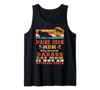 Maine Coon Mom Retro Vintage Funny Kitty Cat Lover Débardeur