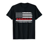 Maine Drapeau Américain Sebago USA Souvenir Patriotique T-Shirt