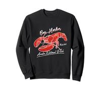 Maine Lobster Graphic Bar Harbor Acadia Vintage Sweatshirt