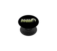 Maine Outdoor Nature Lover Vintage Rétro Écologiste PopSockets PopGrip Adhésif