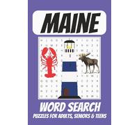 Maine Word Search Puzzle Book: Easy to Read Print about Maine, Lighthouses, Seafood and More | 6x9 Inches, 110 pages | 50+ Puzzles