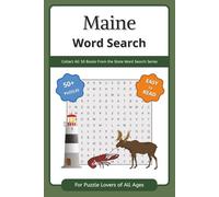 Maine Word Search Puzzle Book: Word Searches with Easy to Read Print about Maine, Vacationland, Lighthouses, and More | 6x9 inches, 102 pages | 50+ ... | Gift for Vacations, Holidays, and Free Time