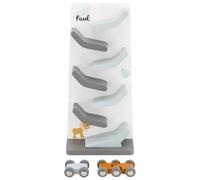 Mainely Personnalisable Circuit de Course en Bois en Zigzag - favorise la motricité et la Coordination œil-Main - pour Enfants à partir de 18 Mois - personnalisé avec Le prénom - Tryco