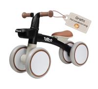 Mainely Personnalisable Draisienne en Bois Luna Noir - légère & Anti-basculement, siège réglable - Roues silencieuses antidérapantes - dès 1 an - personnalisée avec prénom - Tryco