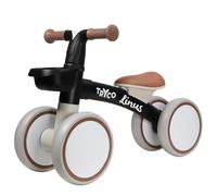 Mainely Personnalisable Draisienne en Bois Luna Noir - légère avec Design Anti-basculement, siège réglable - Roues silencieuses antidérapantes - dès 18 Mois - personnalisée avec Le prénom