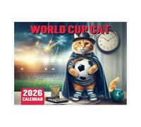 Mainiusi Calendrier mural 2026 avec chats - Football - 2026 - Calendrier mural 2026 - Calendrier mural 2026 - Calendrier mural 2026 - Pour bureau, famille, hôtels