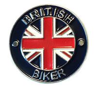 Mainly Metal Badge à épingle Motif motard britannique Inscription en anglais "British Biker"