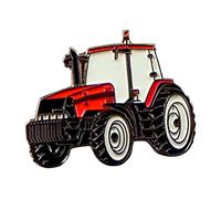 Mainly Metal Métal Émail Badge à épingle Broche Ferme Tracteur Rouge