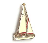 Mainly Metal Métal Émail Badge à épingle Broche mer Bateau voilier Voile Yacht