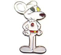 Mainly Metal Principalement en métal émail Badge Danger Mouse Dessin animé Personnage Dangermouse (29 mm)