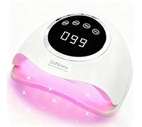 MainPi Lampe UV LED Ongles 380W-Sèche-Ongles Professionnel Haute Puissance avec 90 LEDs,Écran Tactile, 4 Minuteurs et Capteur Automatique-Idéal pour Vernis Gel,Manucure Salon et Maison