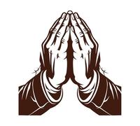 mains célestes des mains en prière dans une portée respectueuse mains en prière en 80 mots Stickers muraux en vinyle 67.2x68.6cm Étanche Café