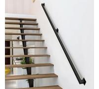 Mains Courantes De Rampe Pour Escaliers, Main Courante Noire Pour Main Courante D'escalier, Rampes D'escalier Murales, Mains Courantes Antidérapantes Pour Marches Intérieures(4.5m)