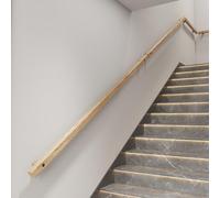 Mains Courantes en Bois pour Escaliers Avec Supports Main Courante Antidérapante pour Escalier Rampe d'escalier Intérieur Main Courante de Sécurité Murale pour Enfants âgés (110cm)