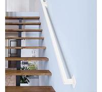 Mains courantes, Kit Complet De Main Courante For Escaliers De 30 À 600 Cm, Rampe Murale Industrielle En Tube Carré For Extérieur Et Intérieur, Rampe En Fer Forgé Mat Antidérapante(3.3ft/100cm)